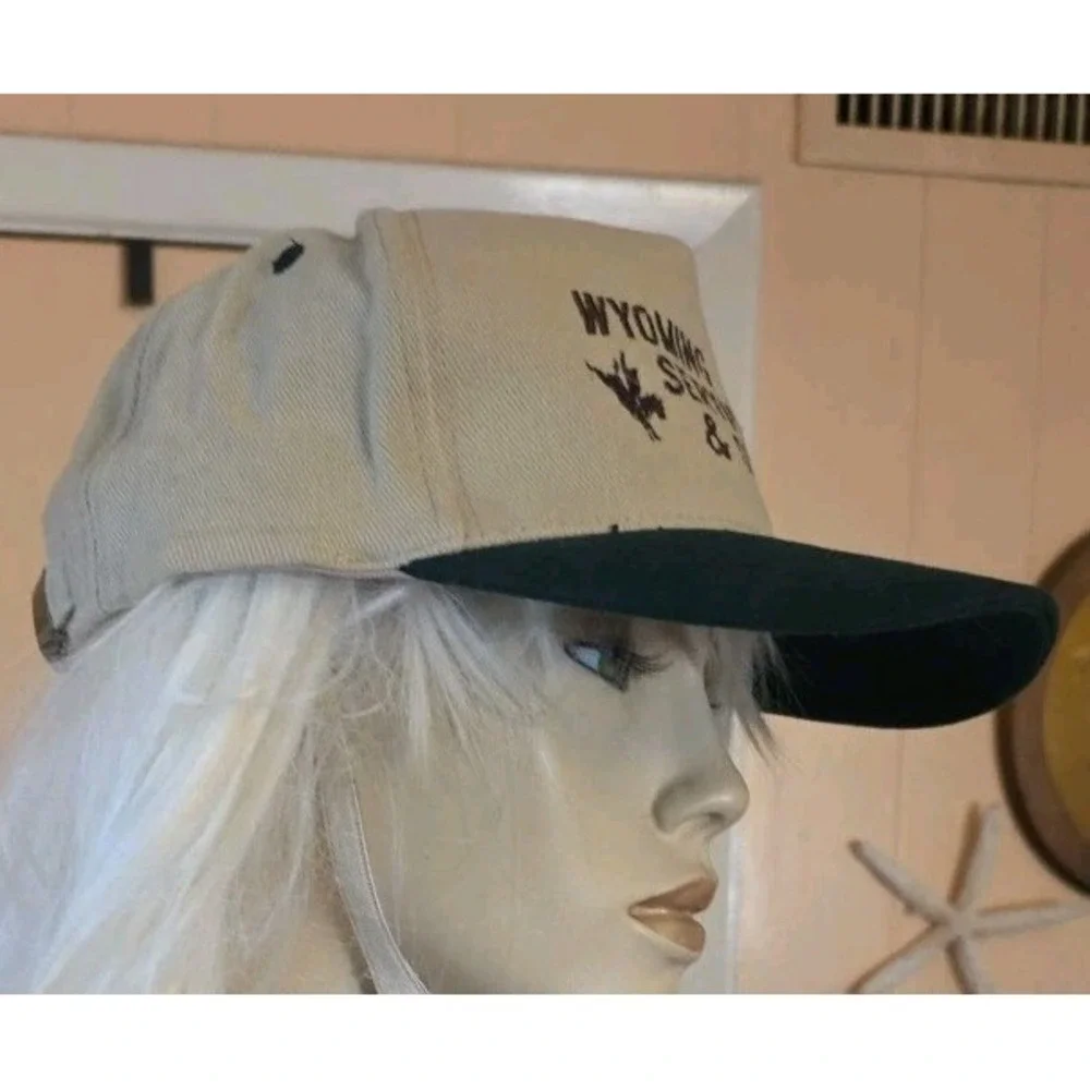 Vintage Wyoming Service And‎ Supply Corduroy Adjustable Trucker Hat Otto Cap
